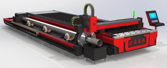 Metal plaka ve boru entegrasyonu lazer kesme makinesi için paslanmaz çelik boru kesicisi
