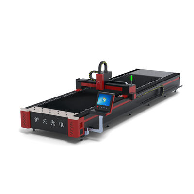 7000 KG Ağırlıklı HIWIN Rehber Ray 18x18 Jinan 1530'da 50w CNC Fiber Lazer Kesme Makinesi
