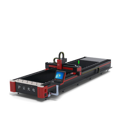 7000 KG Ağırlıklı HIWIN Rehber Ray 18x18 Jinan 1530'da 50w CNC Fiber Lazer Kesme Makinesi