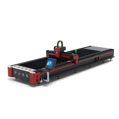 7000 KG Ağırlıklı HIWIN Rehber Ray 18x18 Jinan 1530'da 50w CNC Fiber Lazer Kesme Makinesi