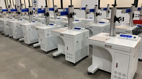Metal Kabineti Lazer Çizim Makinesi 30w 50w Metal ve Metal olmayan üzerinde Logo İşaretlemek için