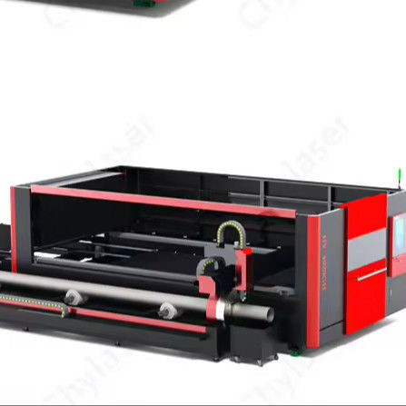 Metal plaka ve boru entegrasyonu lazer kesme makinesi için paslanmaz çelik boru kesicisi